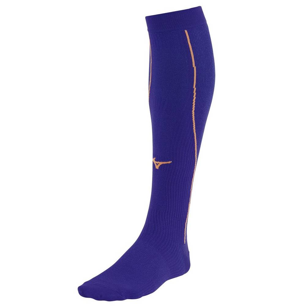 Calzini Mizuno Running Compression Donna - Viola/Arancioni - 27964-FMWI